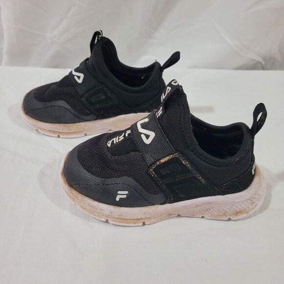 Fila Youth toddler Boys size 8 black Landbuzzer Running Shoe - Picture 4 of 7